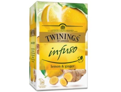 Infusão Limão e Gengibre Saquetas TWININGS