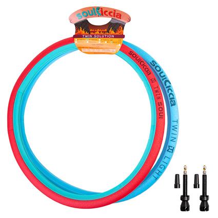 Soulciccia Mousse Anti-furo 27.5´´x43 Mm Twin Soul+light + 2 Valves Tubeless 2 Unidades