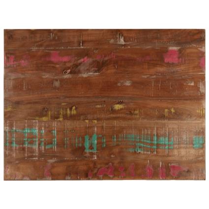 vidaXL Tampo de mesa retangular 90x70x1,5 cm madeira recuperada maciça