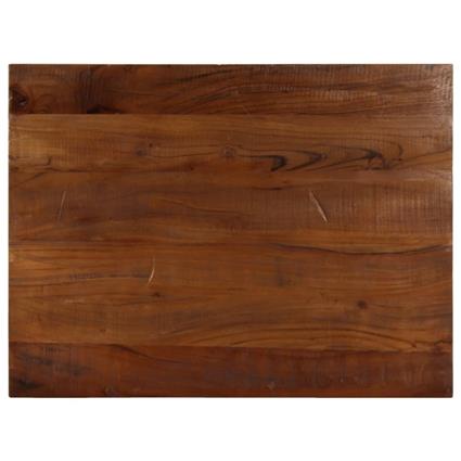 vidaXL Tampo de mesa retangular 80x70x3,8 cm madeira recuperada maciça