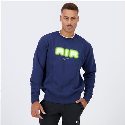Nike Air - Azul - Sweat Felpa Homem tamanho M