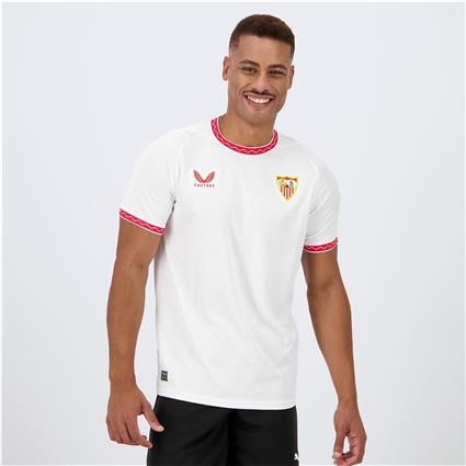 Camisola Sevilla FC 1º Equip. 24/25 - Branco - Futebol Homem tamanho XL