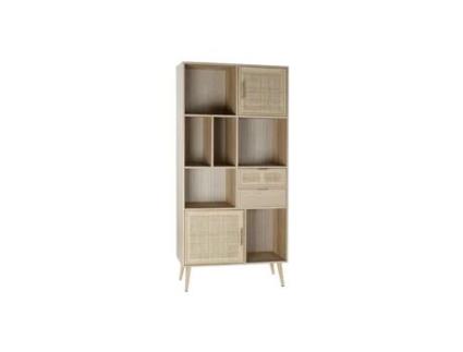 Estantes HOME ESPRIT Natural Madeira de paulónia Madeira MDF 90 x 37 x 189 cm