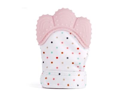 Luva de Dentição para Bebé Rosa Clarababy