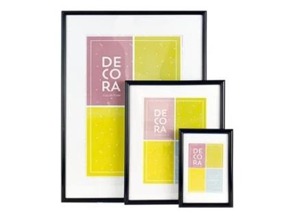 Moldura de Plástico DEMARK 45 15X20Cm Preto