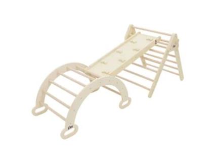 Arco Trepante Para Crianças 89X52X45,5 Cm Madeira Natural JOYZ