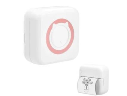 Impressora KLACK C15 Bluetooth Cat-Shaped Térmica de Bolso- Rosa