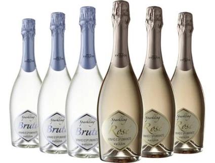 Pack 6 Garrafas Vinho espumante ADEGA DE FAVAIOS 3 Sparkling Meio Seco + 3 Sparkling Bruto (Douro)