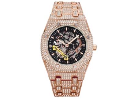 Relógio Diamante TRUMSEN Homem V300 (Aço Inoxidável - Rosa)