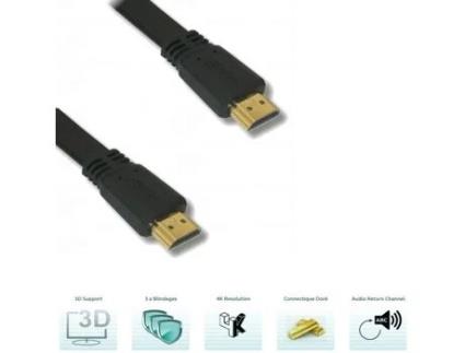 Cabo Hdmi Linear 3D 4K de Alta Velocidade 3M