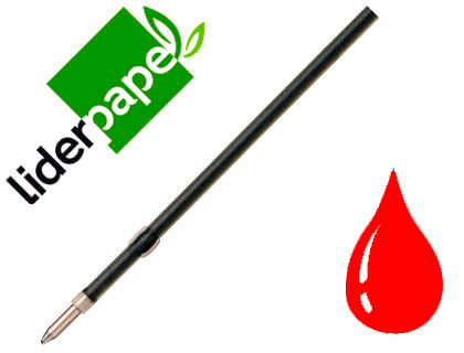 Recarga Esferografica Gummy Touch Retratil 1,0 mm Tinta Vermelho Embalagem 10 Unidades
