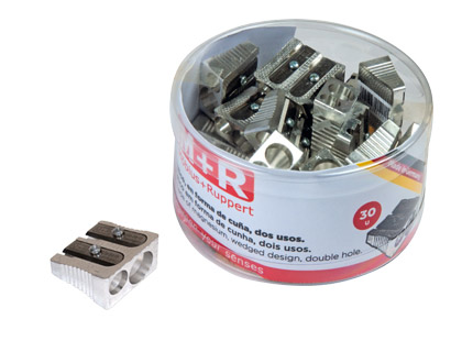 Emb. 30x Afia Lápis M+R 211 Metalico Retangular de Dois Usos