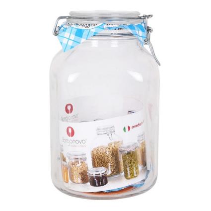 Frasco de Vidro  Primizie Hermético Transparente (3,1 L) (13 x 13 x 24 cm)