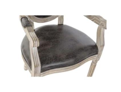 Cadeira de Sala de Jantar  Castanho Poliuretano Madeira da borracha (56 x 46 x 96 cm)