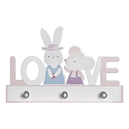 Bengaleiro de parede  Love Madeira MDF Coelho