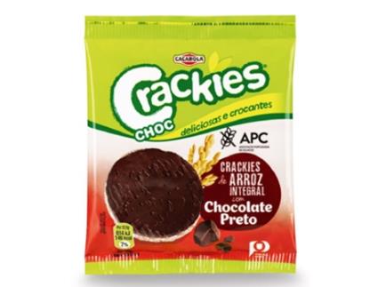 Crackies de Arroz Integral com Chocolate Preto Sem Glúten CAÇAROLA