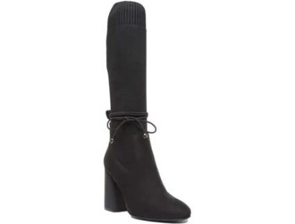 Botas de Mulher JUSTINREESS ENGLAND Pele Preto (38)