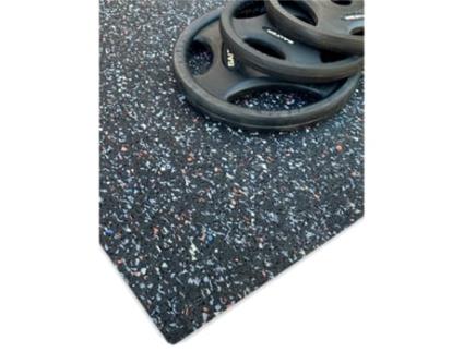 Tapete de Exercício e Fitness especial para Ginásios | EPDM MAIS | Base Preta 4mm de altura 1'25m (Largura) x 13m (Comprimento)