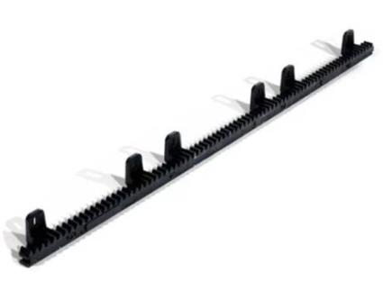 Cremalheira de Nylon para Portas de Correr de Garagem Núcleo de Aço de 1 Metro X 30 Mm de Espessura. Módulo 4 MOTIC