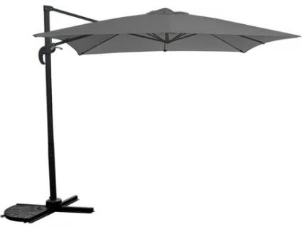 Guarda-sol HABITAT ET JARDIN Soleil (Cinzento - Alumínio/Aço/Poliéster - 2.5x2.5 m)