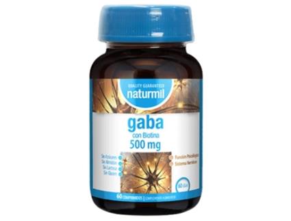 Gaba com Biotina 500mg Sem Glúten 60 Comprimidos NATURMIL