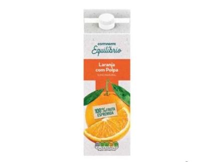 Sumo 100% Laranja Espremida com Polpa CONTINENTE EQUILÍBRIO