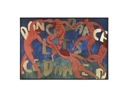 Pintura HOME ESPRIT Azul Verde Dourado Moderno 140 x 4 x 100 cm