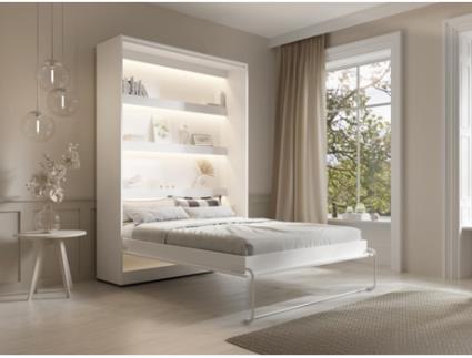 Cama embutida RAPILI VENTE-UNIQUE Branco 140x200 cm - Com colchão - Com sommier