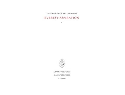 Livro EverestAspiration 1 Works of Sri Chinmoy Pocket Ed de Sri Chinmoy (Inglês)