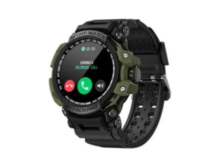 Relógio Inteligente LOKMAT Attack Pro Mostrador Verde 44Mm Pulseira Tpu Smartwatch