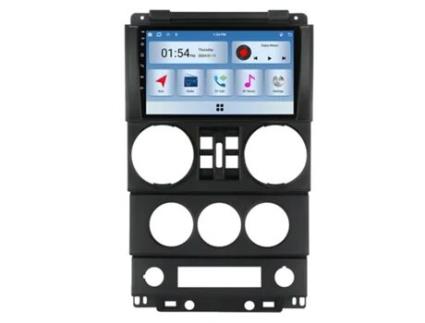 Autorrádio Multimédia 6Gb Ram 128Gb Rom Carplay ROVERONE para Jeep Wrangler 3 Jk 2008-2010 Carro Rádio Bluetooth Gps Navegação