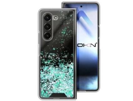 Capa Fold Purpurina para Samsung Galaxy Z Fold 6 MISTERCAPAS Azul