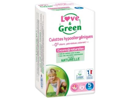 Calcinha Hipoalergênica 18 Calcinha Tamanho 5 12-18 kg LOVE & GREEN