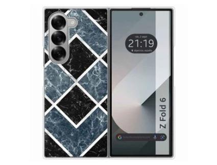Capa Fold Design Mármore para Samsung Galaxy Z Fold 6 5G TUMUNDOSMARTPHONE Acrílico Rígida Multicor