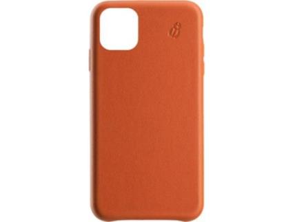 Capa para iPhone 11 BEETLECASE Pele Premium Laranja .