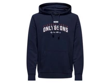 Sweatshirt de Homem 5715503076777 Azul (L)