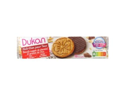 DUKAN Galletas Cubiertas de Chocolate Y Semillas de Chía 16 Galletas
