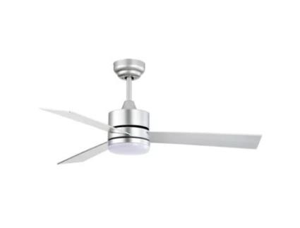 KILIM Ventilador DC prata LED CCT controle remoto ajustável INTERLUSA