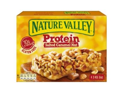 Barras Proteicas de Frutos Secos com Caramelo Salgado Sem Glúten NATURE VALLEY