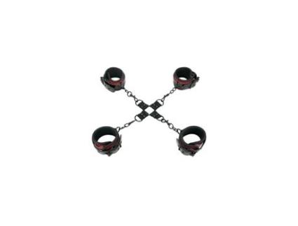 Kit Bondage com Corda Ajustável WHIPSMART Heartbreaker (Preto - Poliéster)