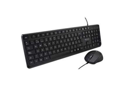 Teclado e Rato V7 CKU350ES (Preto - Qwerty espanhol)