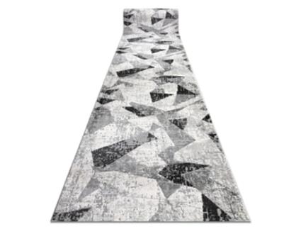 Passadeira DYWANY LUSZCZOW Moderno Tuls Geométrico Cinzento (90x940cm)