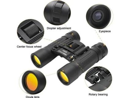 Binóculos pequenos Binóculos Mini Zoom 10x25 Vision. Bolso compacto e leve de 100m/1000m para viagens, caça e esportes COSHANO
