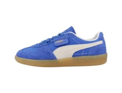 Sapatos Vintage de Mulher PUMA YELLOW Palermo Tecido Azul (36)