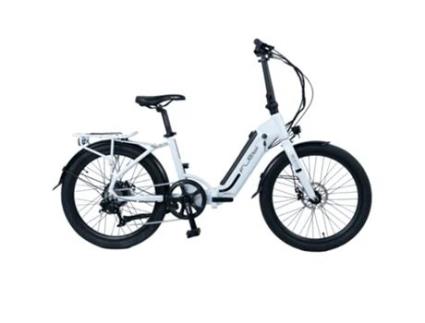Bicicleta eléctrica de turismo FLEBI Swan 24' Branca | Autonomia 70km - Bateria 10.4Ah