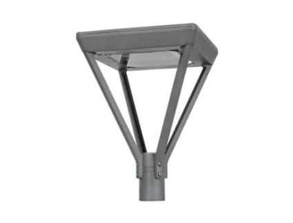 Luminária Led 40W Aventino Square Lumileds Philips Xitanium Regulável 1-10V Iluminação Pública 2700K Assimétrica 160ºx60º Branco Quente LEDKIA