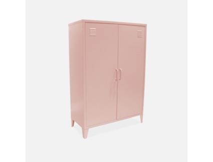 Cómoda Metálica para Crianças 1 Prateleira Rosa SWEEEK