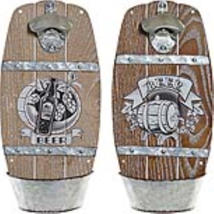 Abre-garrafas  Ferro Madeira MDF (2 pcs) (15 x 7 x 32 cm)