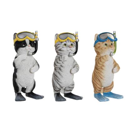 Figura Decorativa  Resina Macaco (3 pcs) (10.5 x 10 x 22.5 cm)