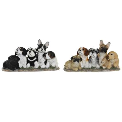 Figura Decorativa  Resina (2 pcs) (33 x 12 x 17.5 cm)